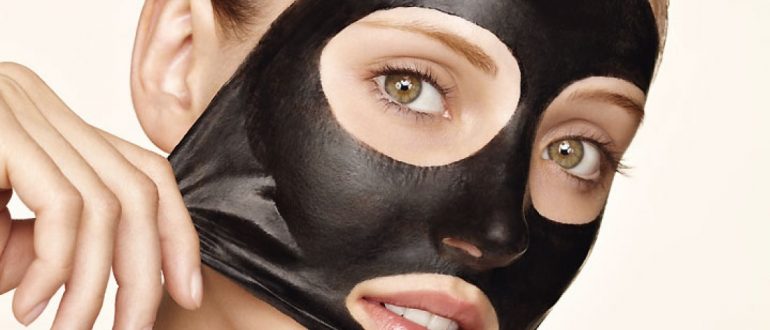 чёрная маска на лицо