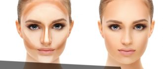 Правила контуринга лица сухими корректорами в зависимости от типа лица