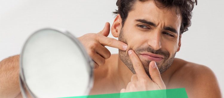 Причины появления прыщей на подбородке у мужчин, их лечение